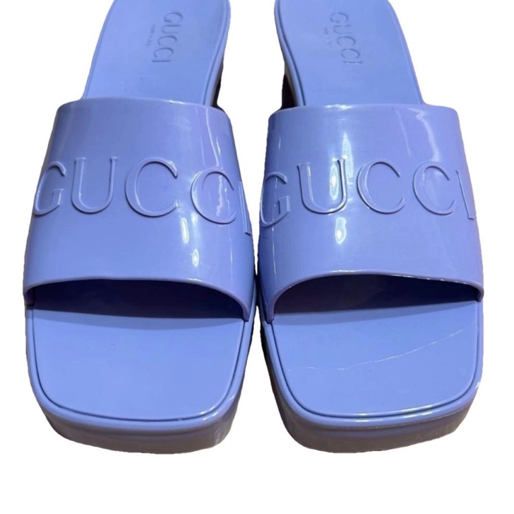 Gucci Women's Lavender Slide Sandals
